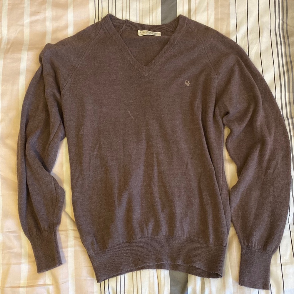 Christian Dior Light Brown Cashmere Crewneck Sweater